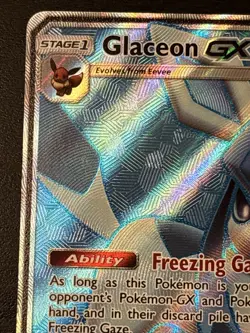 POKEMON Glaceon GX (Full Art) 141/156 Sm-Ultra Prism Holo Ultra Rare Full Art Nm - Image 2