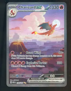 "Charizard Ex Pokemon TCG 199/165 Scarlet And Violet 151 SIR Insufficient - Image 1