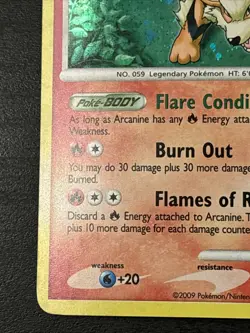 Pokemon Arcanine Lv. 53 Holo 1/111 Platinum Rising Rivals Holo 2009 Nm(-) - Image 5