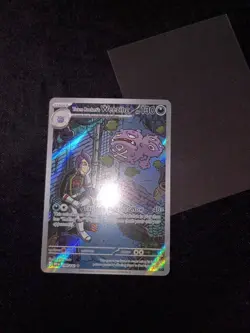 Team Rocket's Weezing 199/182 Destined Rivals Illustration Rare Pokemon TCG - Image 1