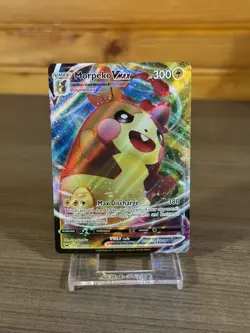 2020 POKEMON SWORD & SHIELD MORPEKO VMAX ULTRA RARE HOLO FULL ART 080/202 - Image 1