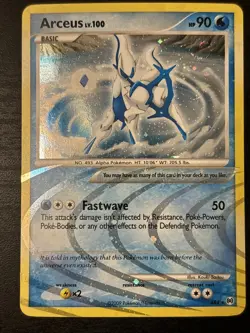 Pokemon TCG Arceus AR4 (water) Platinum Holo Rare Card Arceus Sub Set Nm Swirl! - Image 1