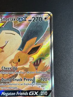 Pokemon Eevee & Snorlax GX SM169 Black Star Promo Tag Team Alt Art NM+ - Image 5