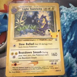 Pokemon Light Toxtricity SWSH137 Promo Holo Sword & Shield English - Image 1