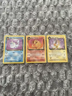 Pokemon TCG Team Rocket Eeveelutions Bundle WOTC, Jolteon, Vaporeon, Flareon! - Image 1