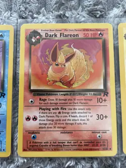 Pokemon TCG Team Rocket Eeveelutions Bundle WOTC, Jolteon, Vaporeon, Flareon! - Image 3
