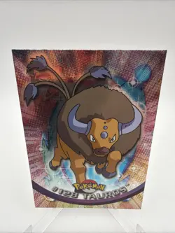 Topps Pokemon Series 3 Tauros #128 Silver Foil Blue Label NMT/LP - Image 1