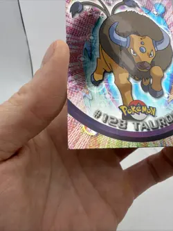 Topps Pokemon Series 3 Tauros #128 Silver Foil Blue Label NMT/LP - Image 2