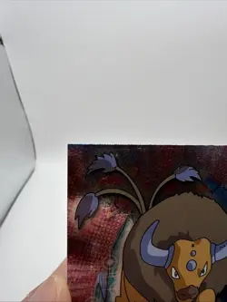 Topps Pokemon Series 3 Tauros #128 Silver Foil Blue Label NMT/LP - Image 4