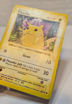 Pikachu 58/102 Common SHADOWLESS 99 Base Set Pokemon 1239 - Image 3