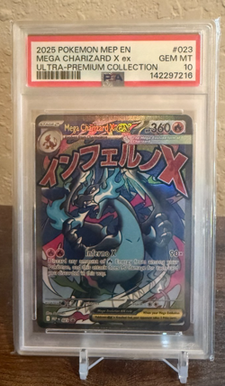 Pokemon - Mega Charizard X EX 023 MEP Black Star Promo PSA 10 - Image 1