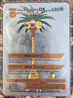 Pokemon 2023 Fan Art Alolan Exeggutor DX Silver Foil 86 Near Mint - Image 1