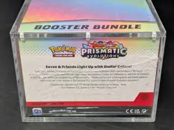Pokemon TCG S&V Prismatic Evolutions Booster Bundle Display Case w/Acrylic Case - Image 3