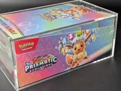 Pokemon TCG S&V Prismatic Evolutions Booster Bundle Display Case w/Acrylic Case - Image 4