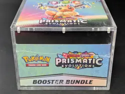 Pokemon TCG S&V Prismatic Evolutions Booster Bundle Display Case w/Acrylic Case - Image 5