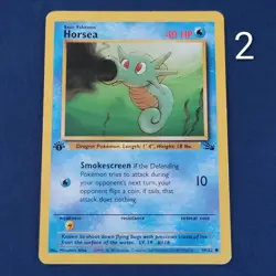 Pokemon Horsea 49/62 1st Edition Fossil Light/Moderately Played *FREE SHIPPING* - Image 1