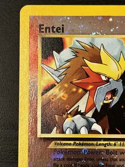 Pokemon Entei Reverse Holo Wizards Black Star Promos 34 Holo Promo Swirl! Nm - Image 2
