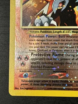 Pokemon Entei Reverse Holo Wizards Black Star Promos 34 Holo Promo Swirl! Nm - Image 5