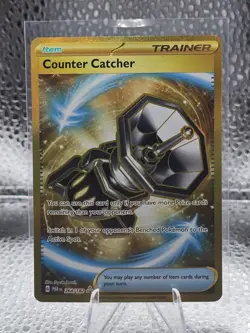 Pokemon TCG Counter Catcher Paradox Rift 264/182 Gold Hyper Rare Holo Near Mint - Image 1