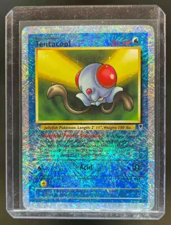 2002 Pokemon Legendary Collection Tentacool Reverse Holo #96/110 - Image 1