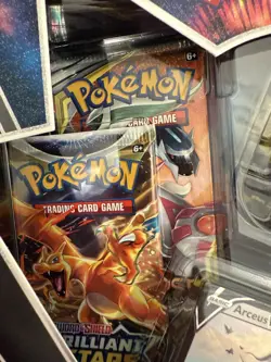 POKEMON ARCEUS V FIGURE COLLECTION BOX 4 BOOSTER PACKS + PROMOS Cosmic Eclipse - Image 5