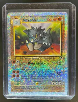 2002 Pokemon Legendary Collection Rhydon Reverse Holo #35/110 - Image 1