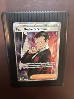 Team Rocket's Giovanni 225/182 Sv10: Destined Rivals Holo Pokemon TCG NM - Image 1