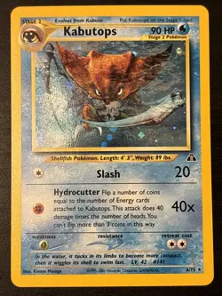 2001 Pokemon TCG Kabutops 6/75 Neo Discovery Holo Rare Lp(+) - Image 1