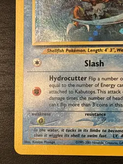 2001 Pokemon TCG Kabutops 6/75 Neo Discovery Holo Rare Lp(+) - Image 5