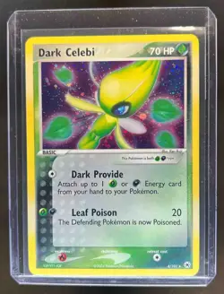 2004 Pokemon EX Hidden Legends Dark Celebi Holo #4/101 - Image 1