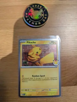 Pikachu 051 /162 Stamped 2026 Pokemon Day 30 Promo TCG AND Coin - Image 1