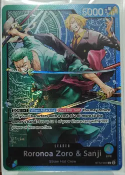Roronoa Zoro & Sanji - ST12-001 - Leader - English - Near Mint - One Piece CCG - Image 1