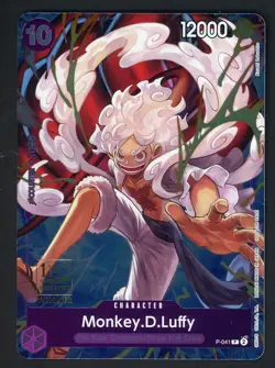 One Piece Monkey D. Luffy 1st Anniversary Winner Gear 5 English Promo P-041 - Image 1