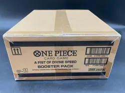 One Piece English OP-11 A Fist Of Divine Speed Booster Pack Box Case Sealed - Image 1