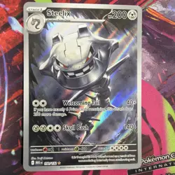 Pokemon Illustration Rare Steelix 150/132 Me01: Mega Evolution Holo (NM) - Image 1