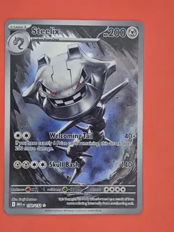 Pokemon Illustration Rare Steelix 150/132 Me01: Mega Evolution Holo (NM) - Image 1
