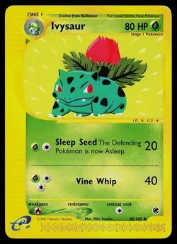 Pokemon Card - Ivysaur Expedition 82/165 Uncommon Non Holo - Image 1