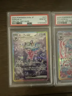 Pokemon 2024 Terastal Festival Espeon EX SAR 211/187 Japanese Edition PSA 10 - Image 1