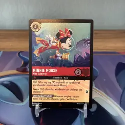 Disney Lorcana - Minnie Mouse Wide-Eyed Diver 114/204 - Floodborn - Cold Foil - Image 1