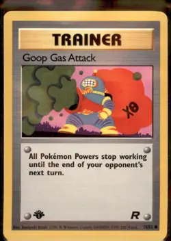 Goop Gas Attack 78/82 1st Edition Team Rocket Pokemon TCG - Image 1