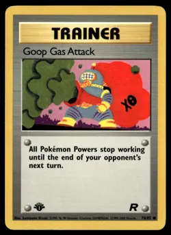 Goop Gas Attack Common 1st Edition Team Rocket 78/82 LP Pokemon TCG - Image 1
