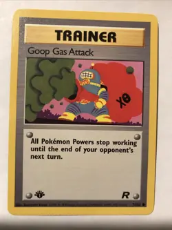 Pokemon TCG Goop Gas Attack 78/82 1st Edition Team Rocket NM Card - Image 1