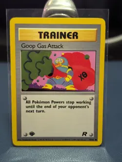 Goop Gas Attack 78/82 Team Rocket 1st Edition Common 2000 Vintage Pokemon TCG - Image 1