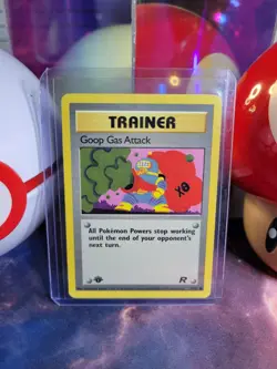 Goop Gas Attack 78/82 Pokemon TCG Team Rocket 1st Edition Regular Common LP - Image 1