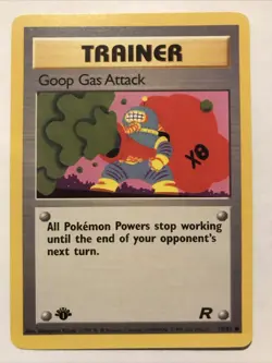 Pokemon TCG Goop Gas Attack 78/82 1st Edition Team Rocket NM Card - Image 1