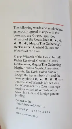 Magic the Gathering 4th Ed Pocket Player's Guide 1995 Paperback. Used Good Cond. - Image 5