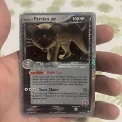 Pokemon Tcg Rockets Persian Ex 116/115 Reverse Holo Ex Unseen Forces [NM] - Image 3