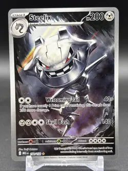 STEELIX 2025 POKEMON MEGA EVOLUTION ILLUSTRATION RARE 150/132 NM TCG - Image 1