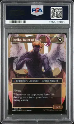 2025 MTG FINAL FANTASY #0543 KEFKA, COURT MAGE/KEFKA, RULER OF RUIN PSA 10 - Image 2
