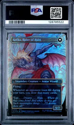 2025 MTG FINAL FANTASY #0322 KEFKA, COURT MAGE/KEFKA, RULER OF RUIN PSA 9 - Image 2